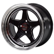 LENSO SPEC J 15x8.0 4x100 ET20 73.1 BLACK POLISHED